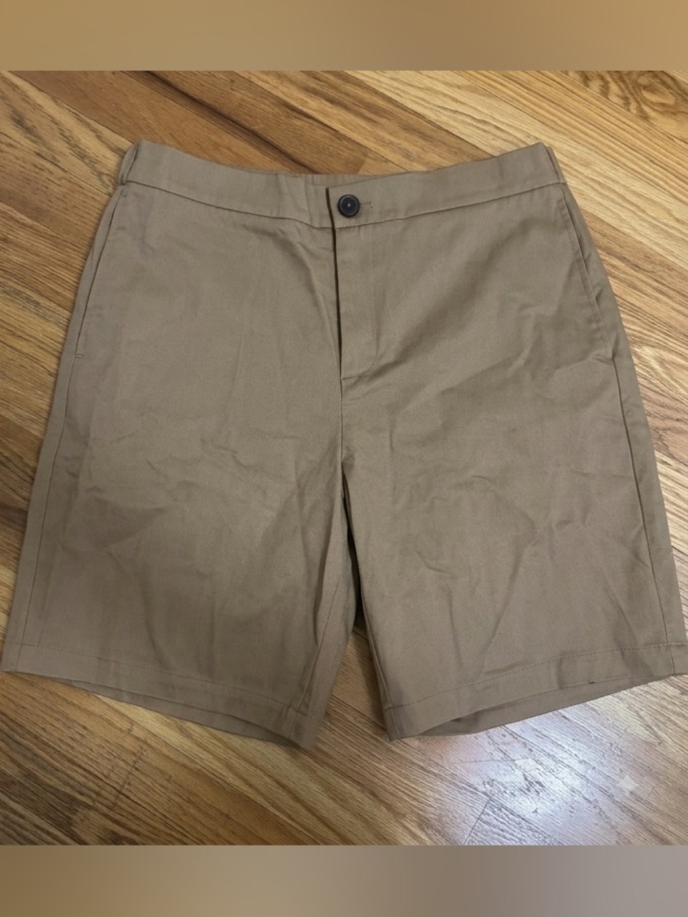 The Kooples Tan Khaki Tailored Flat Front Shorts
